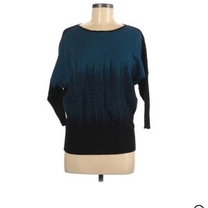 Alfani Womens Three fourth Sleeve Pullover Sweater Batwing Sleeve Size M